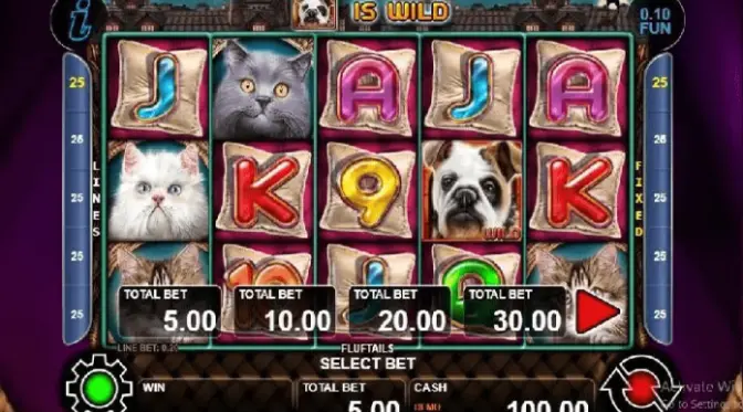 Fluf Tails slot machine with free spins